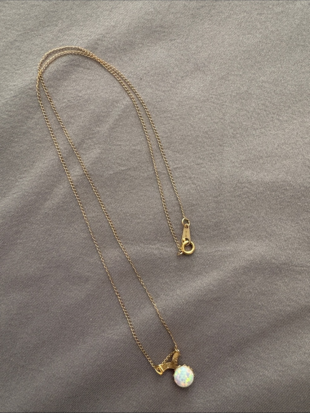 14k opal necklace